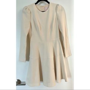 Gal Meets Glam Cream Dress